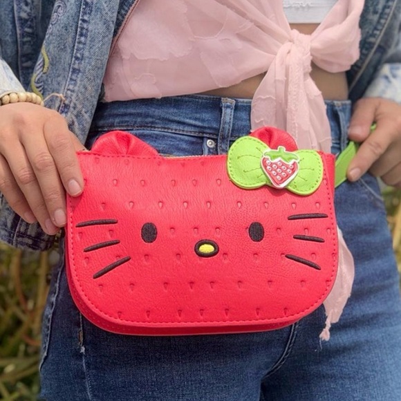 Handbags - Loungefly x Hello Kitty Strawberry Waist. 
NWT